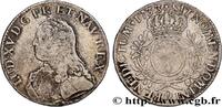 FRANCE Écu aux branches d'olivier, buste habillé LOUIS XV THE BELOVED Lyon 1733 (40mm, 28,69g, 6h) -
