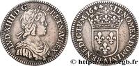 FRANCE Douzième d'écu, portrait à la mèche courte LOUIS XIV THE SUN KING Paris, Monnaie de Matignon 1644 (19,5mm, 2,28g, 6h) -
