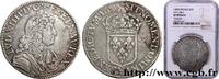 FRANCE Écu, portrait à la cravate courte LOUIS XIV THE SUN KING Tours 1680 (39,5mm, 26,90g, 6h) -