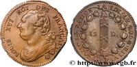 FRANCE 12 deniers dit au faisceau, type FRANÇAIS LOUIS XVI Strasbourg 1792 (29,5mm, 10,91g, 6h) -