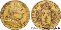 FRANCE 20 francs or Louis XVIII, buste habillé LOUIS XVIII Perpignan 1815 (21mm, 6,38g, 6h) -