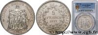 FRANCE 5 francs Hercule III REPUBLIC Bordeaux 1877 (37mm, 25g, 6h) -