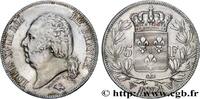 FRANCE 5 francs Louis XVIII, tête nue LOUIS XVIII Lille 1824 (37mm, 24,97g, 6h) -