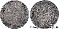 FRANCE 20 centimes Cérès, IIe République II REPUBLIC Bordeaux 1850 (15mm, 1,07g, 6h) -