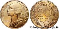 FRANCE Piéfort Br-Al de 20 centimes Marianne PIEFORTS Paris 1962 (23,5mm, 7,84g, 6h) -