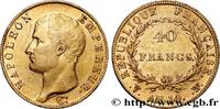FRANCE 40 francs or Napoléon tête nue, Calendrier révolut PREMIER EMPIRE / FIRST FRENCH EMPIRE Lille 1805 (26,07mm, 12,81g, 6h) -