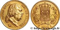 FRANCE 40 francs or Louis XVIII LOUIS XVIII Paris 1822 (26mm, 12,85g, 6h) -