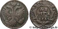 RUSSIA 1 Denga (1/2 Kopeck) aigle bicéphale RUSSIA Moscou ou Ekaterinbourg 1735 (26,17mm, 8,10g, 12h) -