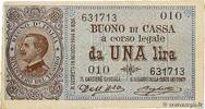 ITALY 1 Lire ITALY 1 Lire 1914 VF+ -