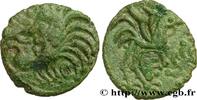 FRANCE Bronze au coq à tête humaine GALLIA BELGICA - BELLOVACI (Area of Beauvais) Beauvais (60) c. 50-30 AC. (17mm, 2,58g, 1h) -