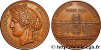 FRANCE Médaille, Palais du Trocadéro, Exposition Universe EXPOSITIONS UNIVERSELLES 75 - Paris 1878 (50,5mm, 57,73g, 12h) -