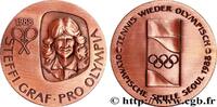 Médaille, Jeux Olympiques, Tennis 1988 FRANKREICH JEUX OLYMPIQUES Corée du Sud, Séoul 1988 (35,5mm, 16,68g, 12h) fST