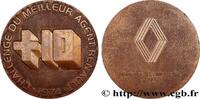 FRANCE Médaille, Challenge du meilleur agent Renault AUTOMOBILES ET VOITURES - PILOTES ET INVENTIONS 1974 (67,5mm, 128,92 g, 12h) -