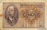 ITALY 5 Lire ITALY 5 Lire 1940 F -