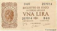 ITALY 1 Lire ITALY 1 Lire 1944 VF -