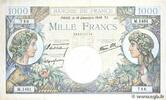 FRANCE 1000 Francs COMMERCE ET INDUSTRIE FRANCE 1000 Francs COMMERCE ET INDUSTRIE 1940 VF -