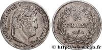 FRANCE 1/2 franc Louis-Philippe LOUIS-PHILIPPE I Lille 1834 (18mm, 2,39g, 6h) -