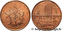 FRANCE Piéfort Cu-Ni-Al de 10 francs Mathieu PIEFORTS Pessac 1974 (26mm, 20g, 6h) -