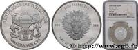 CHAD 5000 Francs CFA, Lion Africain Mandala CHAD Paris 2018 (38,1mm, 31,1g, 12h) -