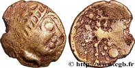 Quart de statère d’or au cheval retourné, série A IIe - Ier siècle avant J.-C. FRANKREICH GALLIEN - BELGICA - LEUCI (Region die Toul)  IIe - Ier ...