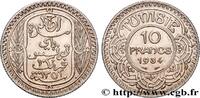 10 Francs au nom du Bey Ahmed datée 1353 1934 TUNESIEN - Französische Protektorate TUNESIEN - Französische Protektorate  Paris 1934 (28mm, 10,05g...