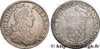 FRANCE Demi-écu, portrait apollinien LOUIS XIV THE SUN KING Rouen 1662 (33mm, 13,43g, 6h) -