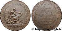 FRANCE Monneron de 5 sols à l'Hercule REVOLUTION COINAGE / CONFIANCE (MONNAIES DE…) 1792 (39,5mm, 27,57g, 6h) -