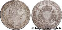 FRANCE Écu aux trois couronnes LOUIS XIV THE SUN KING Rennes 1709 (40,5mm, 30,34g, 6h) -