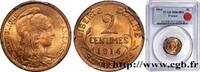 FRANCE 2 centimes Daniel-Dupuis III REPUBLIC 1914 (20mm, 2g, 6h) -