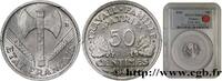 FRANCE 50 centimes Francisque, légère FRENCH STATE 1944 (18mm, 0,7g, 6h) -