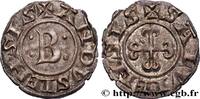 FRANCE Denier ou bernardin LANGUEDOC - ANDUZE AND SAUVE - BERNARD II Sommières n.d. (17mm, 0,82g, 12h) -