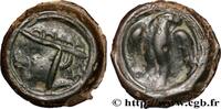 FRANCE Potin à l’aigle de face et à la tête casquée GALLIA - CARNUTES (Beauce area) Chartres (28) Ier siècle avant J.-C. (21mm, 3,40g, 12h) -