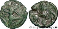 FRANCE Bronze au personnage courant, aux deux astres GALLIA BELGICA - BELLOVACI (Area of Beauvais) Beauvais (60) c. Ier siècle avant J.-C. (17mm, 3,03g, 3h) -