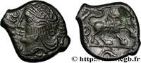FRANCE Bronze SVTICOS, classe II au lion VELIOCASSES (Area of Norman Vexin) c. 50-40 AC. (14,5mm, 2,99g, 4h) -