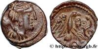 FRANCE Bronze “à l’aigle et au serpent” GALLIA - CARNUTES (Beauce area) Chartres (28) c. avant 52 AC. (16mm, 4,25g, 4h) -
