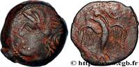 FRANCE Bronze lourd à l’aigle et au croissant GALLIA - CARNUTES (Beauce area) Chartres (28) c. 52 AC. (17mm, 5,39g, 4h) -