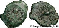 FRANCE Bronze à l’aigle et à la croisette GALLIA - CARNUTES (Beauce area) Chartres (28) Ier siècle avant J.-C. (18mm, 3,59g, 10h) -