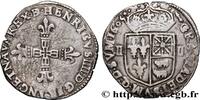 FRANCE Quart d'écu de Béarn HENRY IV Morlaàs 1605 (30,5mm, 9,19g, 9h) -