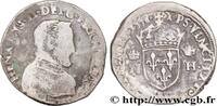 FRANCE Teston à la tête nue, 1er type HENRY II La Rochelle 1558 (28mm, 9,24g, 11h) -