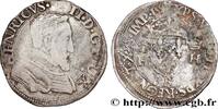 FRANCE Demi-teston à la tête nue, 1er type HENRY II Rouen 1554 (26,5mm, 4,61g, 12h) -