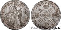 FRANCE Écu à la croix fleurdelisée couronnée et aux huit LOUIS XV THE BELOVED La Rochelle 1725 (37,5mm, 22,24g, 6h) -