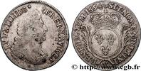 FRANCE Quart d'écu aux palmes LOUIS XIV THE SUN KING Bourges 1694 (29,5mm, 6,47g, 6h) -