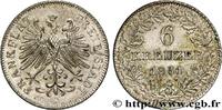 GERMANY - FREE CITY OF FRANKFURT 6 Kreuzer Ville libre de Francfort GERMANY - FREE CITY OF FRANKFURT Francfort 1851 (20mm, 2,49g, 12h) -