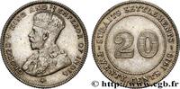 MALAYSIA - STRAITS SETTLEMENTS 20 Cents Straits Settlements George V MALAYSIA - STRAITS SETTLEMENTS Bombay 1919 (23,2mm, 5,40g, 12h) -
