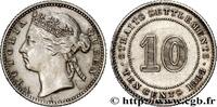 MALAYSIA - STRAITS SETTLEMENTS 10 Cents Victoria MALAYSIA - STRAITS SETTLEMENTS 1888 (18mm, 2,69g, 6h) -