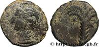 FRANCE Demi-unité de bronze au palmier et à la tête casqu HISPANIA - SPAIN - HISPANO-CARTAGIENSIS Carthagène, Espagne c. 218-201 AC. (21mm, 5,28g, 11h) -