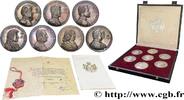 Coffret de sept médailles, Les Princes de Monaco 1975 FRANKREICH MONACO  1975 (50mm, 340,13g, 12h) VZ