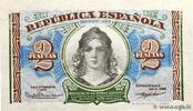 SPAIN 2 Pesetas SPAIN 2 Pesetas 1938 UNC -