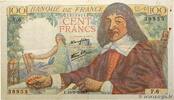 FRANCE 100 Francs DESCARTES FRANCE 100 Francs DESCARTES 1942 VF- -