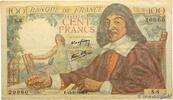 FRANCE 100 Francs DESCARTES FRANCE 100 Francs DESCARTES 1942 F -